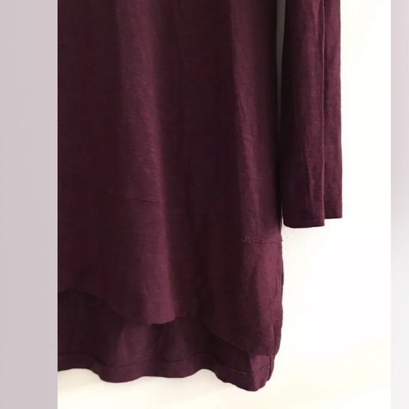 Anthropologie | Pure Good Long Tee Womens Size S Red Tunic V-neck Long Sleeve - Picture 5 of 12